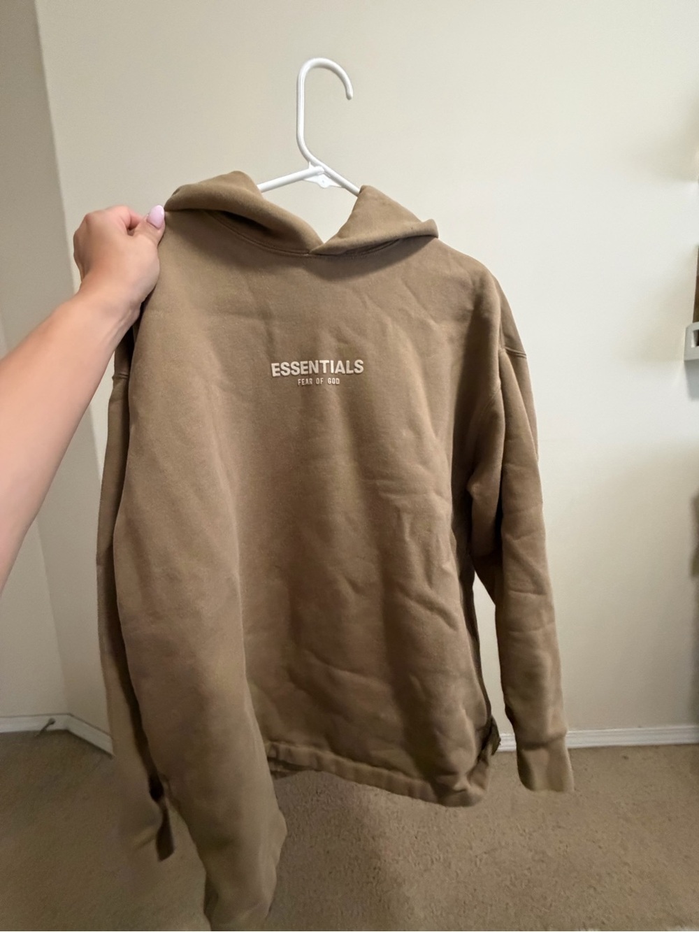 Fear of God ESSENTIALS Brown Pullover Hoodie